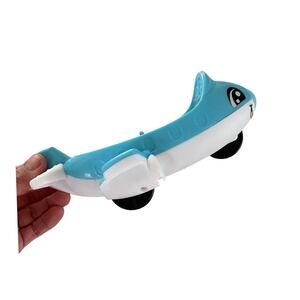 Mattel Little People Blue White Sky Plane Toy Vehicle Smiling Face 2024